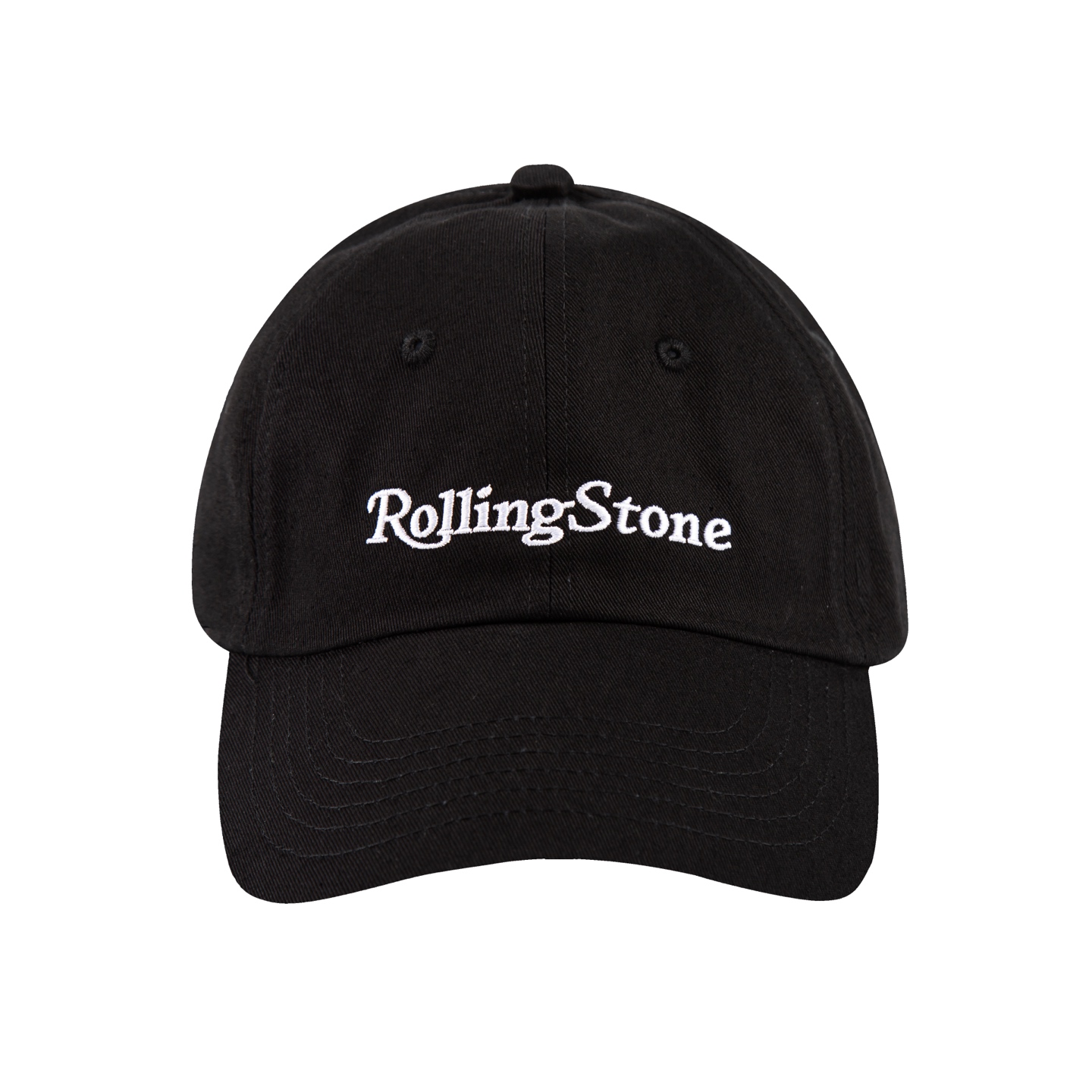 rolling stone 롤링스톤 자수 베이직 레터링 커브챙 야구모자 데일리 캡