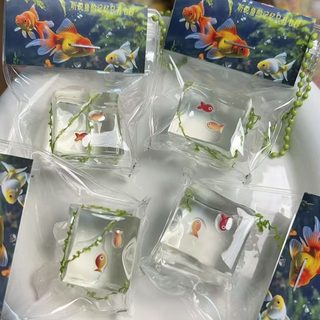 초말랑 금붕어 어항 스퀴시 키링 1개 물촉감 말랑이 스트레스 해소 장난감