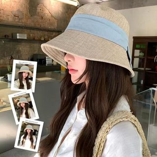 여름 남녀공용 버킷햇 린넨 코튼 썬캡 접이식 자외선차단 얼굴소멸 벙거지