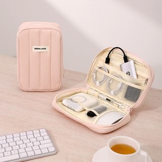 휴대용 디지털 파우치 손잡이형 케이블 보조배터리 충전기 수납 가방