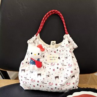 귀여운 고양이 프린트 여성 숄더백 학생용 대용량 토트백 통학 출퇴근 가방
