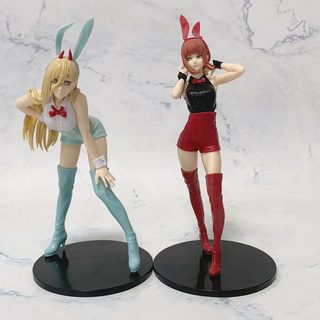 체인소 맨 마키마 파워 토끼걸 PVC 피규어 애니메이션 미소녀 장식용