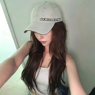 빅사이즈 깊은핏 여성 야구모자 면 100% 자수 곡선챙 봄여름 햇빛가림 볼캡