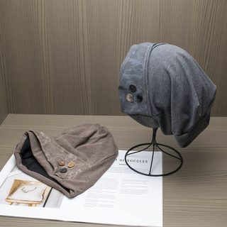 남녀공용 면혼방 니트 비니 가을 겨울 방풍 보온 빅사이즈 무지 와치캡