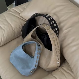 스터드 디자인 여성 숄더 핸드백 미디엄 데일리 겨드랑이 가방