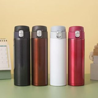 500ml 스테인리스 보온병 원터치 텀블러 304 내통 차망 휴대용 사무실 비즈니스 선물컵