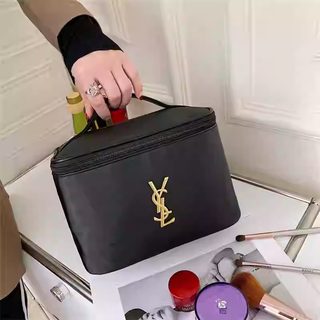 PU 방수 대용량 메이크업 박스 휴대용 손잡이 화장품 수납 파우치 여행용 세면백