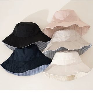 여성 벙거지모자 봄여름 얇은 속건 차양 버킷햇 심플 데일리 등산 낚시 방수방풍 아님