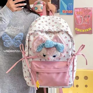 신상 여성 백팩 하이틴 감성 캔버스풍 학생용 데일리 책가방