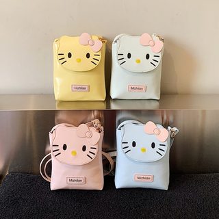 귀여운 KT 고양이 크로스백 아동용 미니 휴대폰 가방 캐주얼 숄더백