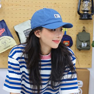 남녀공용 코튼 빈티지 볼캡 봄여름 햇빛 차단 곡선챙 조절형 야구모자