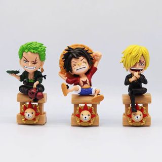 원피스 써니호 피규어 루피 조로 상디 Q버전 15cm PVC 장식품
