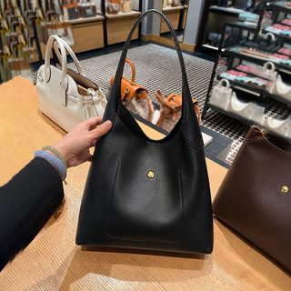 여성 PU 미디엄 토트백 대용량 지퍼 숄더백 데일리 출근 가방