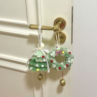 크리스마스 트리 장식 윈드벨 눈꽃 오너먼트 DIY 재료 키트 연말 파티 소품