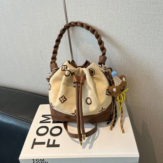 여성 PU 미니 버킷백 데일리 숄더 크로스백 손가방