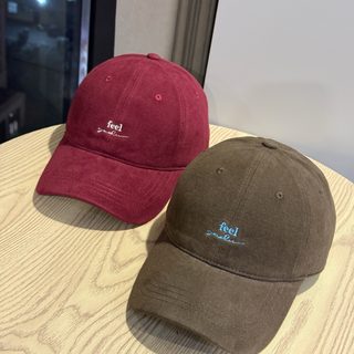 2025 자수 레터링 볼캡 여성용 사계절 캐주얼 데일리 야구모자 자외선차단 챙짧은 모자
