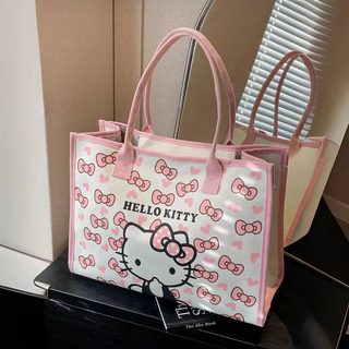 KT 고양이 캔버스 토트백 대용량 숄더백 쇼핑백 엄마가방