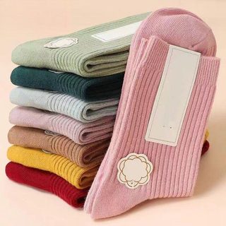 여성 중목 양말 사계절 무지 골지 양말 항균 방취 흡한 속건 데일리 장목양말