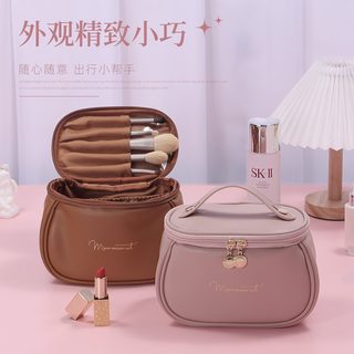 여성 대용량 PU 여행 세면 파우치 지퍼 화장품 수납가방