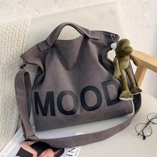 남성 레터링 캔버스 크로스백 대용량 숄더 토트백 16인치 노트북 가방