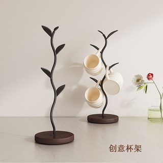 대나무 트리형 컵걸이 컵 정리대 주방 거실 장식 수납 홀더