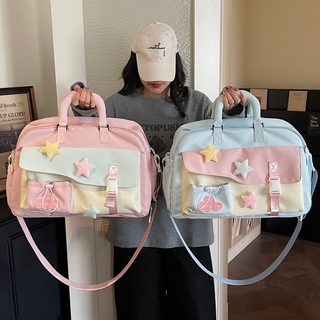 여성용 옥스포드 여행가방 20-35L 방수 경량 보스턴백 신발수납 크로스백
