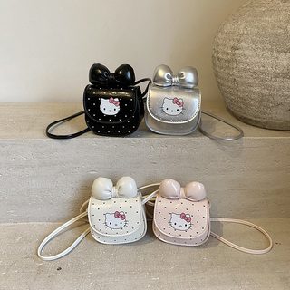 카툰 아동 미니 숄더백 여아 남아 도트 크로스백 리본 캐주얼 데일리 가방