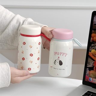 380ml 미니 보온병 316 스테인리스 아동 학생용 캐릭터 휴대용 포켓 텀블러