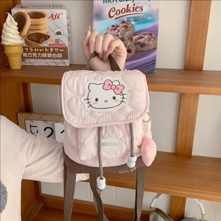 러블리 리본 고양이 미니 백팩 여아용 드로스트링 플랩 캐주얼 데일리 가방