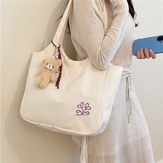 여성 숄더백 토트백 대용량 통근 가방 심플 무지 사각형 캐주얼 손가방