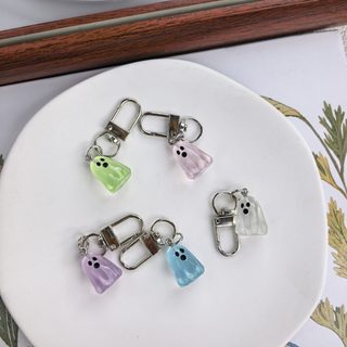 입체 레진 야광 유령 키링 귀여운 할로윈 가방고리 DIY 장식 부자재