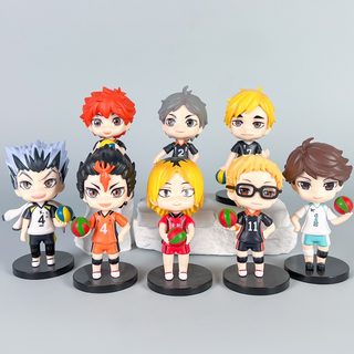 하이큐 피규어 8종 블라인드박스 PVC 캐릭터 장식품 10.5cm