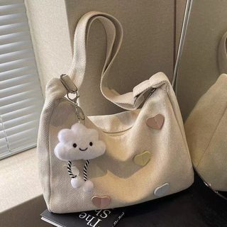 여성 캔버스 만두백 대용량 지퍼 숄더백 데일리 출퇴근 크로스백