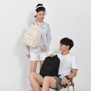 경량 나일론 데일리 백팩 청소년 남녀공용 캐주얼 여행 수납 가방