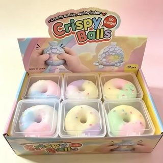 도넛 고양이발 크리스피 말랑이 느린 복원 스퀴시 스트레스 해소 촉감 장난감