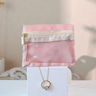 휴대용 주얼리 파우치 11×8cm 귀걸이 목걸이 반지 여행용 액세서리 보관함