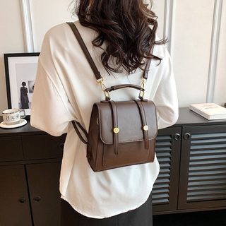 미국 빈티지 미니 백팩 영국풍 버클 크로스백 학생 통학 데일리 가방