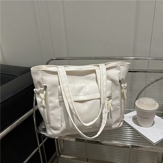 여성 대용량 캔버스 토트백 나일론 숄더백 통근 데일리 백