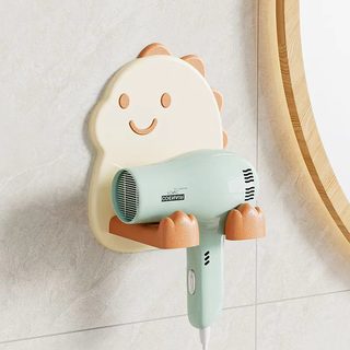 욕실 벽걸이 타공형 드라이기 거치대 헤어드라이어 수납 걸이