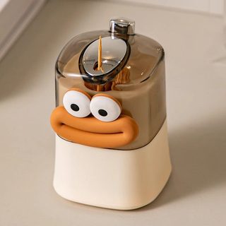 자동 팝업 이쑤시개통 귀여운 캐릭터 가정용 식당 테이블 이쑤시개 보관함