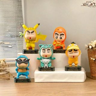 포켓몬 짱구 COS 피규어 자동차 장식 피규어 9cm 차량용 데스크 장식 토이