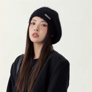 여성 모헤어 베레모 니트 화가모자 큰 머리둘레 56~58cm 가을 겨울 방한 패션모자