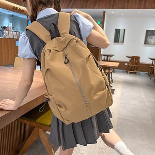 대용량 남녀공용 고등학생 대학생 심플 캐주얼 여행용 나일론 백팩