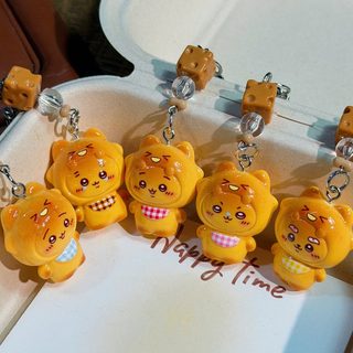 입체 캐릭터 레진 키링 귀여운 턱받이 별사람 학생 가방 열쇠고리 펜던트