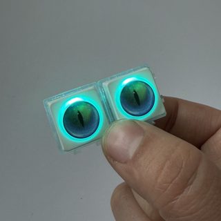 조립식 발광 키캡 키링 스트레스 해소 누름 버튼 키보드 스위치 테스터 고양이 캐릭터