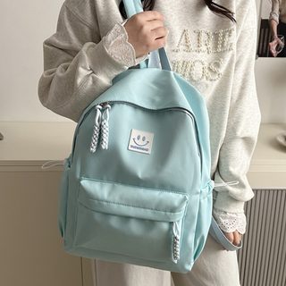 여성 캔버스 백팩 대용량 학생 가방 노트북 수납 데일리 일본풍 캐주얼 여행 배낭