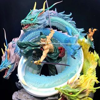 원피스 조로 삼도류 피규어 블랙골드 삼룡 조로 23cm 애니메이션 장식품