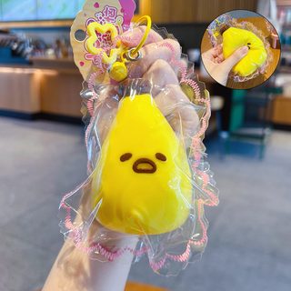 바나나 말랑이 키링 식품용 등급 실리콘 촉감놀이 스트레스 해소 장난감 5cm