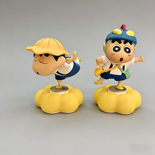 회전 짱구 차량용 피규어 귀여운 자동차 대시보드 인테리어 장식 소품