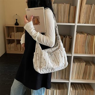 여성 숄더백 크로스백 대용량 통근 데일리 클라우드백 플라워 패턴